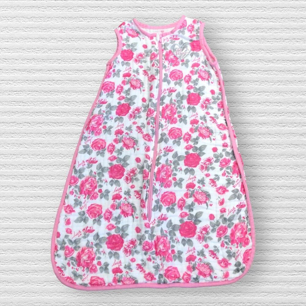 Betsey Johnson Swaddle Sleep Sack Blanket Sleeper 0/3m Pink Floral